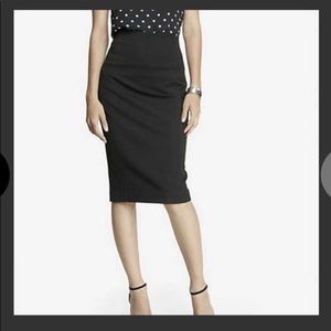 Express Black pencil skirt zipper back Siz…